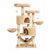 Großer Katzenkratzbaum 175 cm Beige – Kratzbaum mit Produktbild-Vorschau 3