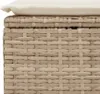 vidaXL Záhradná stolička s vankúšom béžová 55x55x37 cm Poly Náhľad obrázku produktu 5