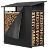 Półka na drewno do kominka Ikodm, wymiary 185 × 70 × 185 Podgląd zdjęcia produktu 8