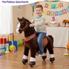 PonyCycle kôň na šliapanie tmavohnedý pre deti od 3 do 4 Náhľad obrázku produktu 2