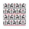MuchoWow® Mauspad Mousepad Hirsche - Muster - Schwarz - Rot Produktbild-Vorschau 1