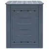 vidaXL Compostiera da giardino grigia 60 x 60 x 73 cm 260 L Anteprima dell’immagine prodotto 10