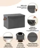 Collage of images showcasing the features of a storage box. Produktbild-Vorschau