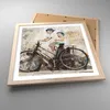 Gerahmtes Poster - Rahmen in heller Eiche - Graffiti modern Produktbild-Vorschau 3
