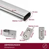 HOOZ® Věšák do skříně, oválný, 70 cm [MONTÁŽ DO SKŘÍNĚ A NA Náhled obrázku produktu 4