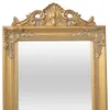 vidaXL Miroir sur pied de style baroque 160x40 cm doré Voir les images du produit 9