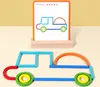 Puzzle di legno creativo, puzzle di legno per bambini, Anteprima dell’immagine prodotto 3