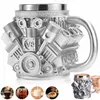 Kaffeebecher V8 Motordesign aus Edelstahl doppelwandig für Produktbild-Vorschau 9