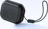 A black AirPods Pro case with a green LED light and a black lanyard attached. Anteprima dell’immagine prodotto
