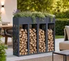 Westmann Onyx 3 Kaminholzregal für den Außenbereich mit Produktbild-Vorschau 4