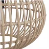 Hängelampe Bambus Korb Ø 40 cm rund H: max. 150 cm E27 Produktbild-Vorschau 6