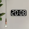 Velké digitální nástěnné hodiny s ukazatelem teploty a Náhled obrázku produktu 2