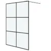 vidaXL Sprchová zástěna pro sprchový kout černá 140x195 cm Náhled obrázku produktu 1