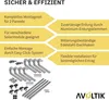 Halterung Bitumendach Montageset mit schwarzen Klemmen Dach Produktbild-Vorschau 8