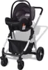 vidaXL Kočárek 3 v 1 Aluminium Grey and Black Náhled obrázku produktu 4