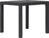 vidaXL Záhradný stôl hnedý 79x79x72 cm plastový ratanový Náhľad obrázku produktu 5