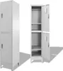 Two metal lockers are shown, one closed and the other open to reveal its interior. Anteprima dell’immagine prodotto