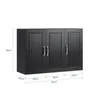SoBuy FRG231-L-SCH Hängeschrank Badschrank mit drei Türen Produktbild-Vorschau 4