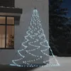 vidaXL Vánoční stromek na zeď s kovovými háčky 260 LED Náhled obrázku produktu 2