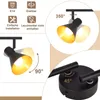 ZMH plafoniera faretto da soffitto 4 fiamme nero plafoniera Anteprima dell’immagine prodotto 7