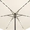 KINGSLEEVE® Parasol de jardin extérieur LED solaire 330cm Voir les images du produit 3