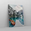 Bild auf Leinwand - Leinwandbild - Einteilig - Boote Berge Produktbild-Vorschau 4