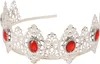 Prinzessin Diadem Krone Silber Rot Edelsteine Mittelalter Produktbild-Vorschau 2