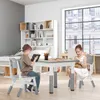 XINZI Kindertisch mit 2 Stühlen, 60×60cm Kindertischgruppe Produktbild-Vorschau 9