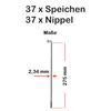 37 Stück Speichen 275mm verstärkt NIROSTA 2,34mm inkl. Produktbild-Vorschau 2