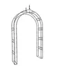 Relaxdays Rosenbogen mit Spitze, HxBxT:242x138x35,5cm, Produktbild-Vorschau 9