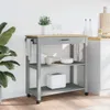Wózek kuchenny MONZA 84x40x90 cm lite drewno sosnowe Podgląd zdjęcia produktu 3