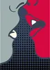 Tadessi Fototapete | Modern | 2.00 m x 2.80 m | Grau | Rot Produktbild-Vorschau 1