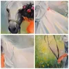 Bilder auf glas - Einteilig - Frau Wiese Pferd - 70x100cm - Produktbild-Vorschau 8