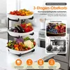 Roxlin Obstschale & Gemüsekorb Etagere 3-stöckig, robuster Produktbild-Vorschau 2