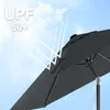 SONGMICS Sonnenschirm Ø210 cm UPF 50+ beidseitig um 30° Produktbild-Vorschau 5