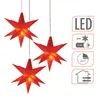 Étoile de Noël 3D 10 cm, lot de 3, blanc chaud, illuminée - Voir les images du produit 3