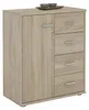 Kommode TIRANO Highboard Anrichte mit 1 Tür und 4 Produktbild-Vorschau 1