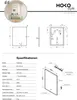 HOKO specchio da bagno 60x80 cm con cornice+interruttore a Anteprima dell’immagine prodotto 7