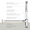 Lenz JURI Design-Siphon Chrom 1 1/4" mit Geruchsstopp, Produktbild-Vorschau 9