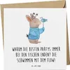 Mr. & Mrs. Panda Grußkarte Fische Flow Spaß - Weiß - Produktbild-Vorschau 1