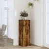 vidaXL Stojan na rastliny údený dub 33x33x100 cm materiál Náhľad obrázku produktu 2