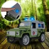 Malplay Geländewagen JEEP mit Anhänger und Dinosaurier Dino Produktbild-Vorschau 3