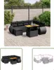 The Living Store 8-tlg. Garten-Sofagarnitur mit Kissen Produktbild-Vorschau 1