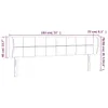 Kopfteil mit Ohren Dunkelgrau 183x23x78/88 cm Stoff Produktbild-Vorschau 9