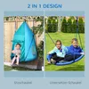 Outsunny Nestschaukel mit Zelt, Ø100 cm Kinderschaukel, Produktbild-Vorschau 4