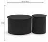 SensaHome Japandi Couchtisch Set Rund - 2 Beistelltische Produktbild-Vorschau 7