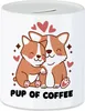 Pup of Coffee Spardose Puppy Cup Welpe Baby Dog Endless Produktbild-Vorschau 1