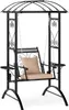 COSTWAY Outdoor Schaukel mit Gestell, Gartenschaukel Metall Produktbild-Vorschau 1