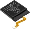 A close-up shot of a black lithium-polymer battery pack with a gold ribbon cable. Náhled obrázku produktu