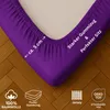 EXKLUSIV HEIMTEXTIL Jersey Spannbettlaken 200 x 220 cm Lila Produktbild-Vorschau 3